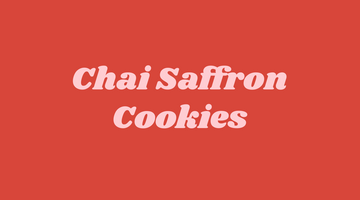 Chai Saffron Cookies