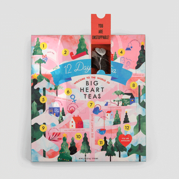 12 Days of Cozy Tea Advent, Inner Pack, 8 Retail Units*