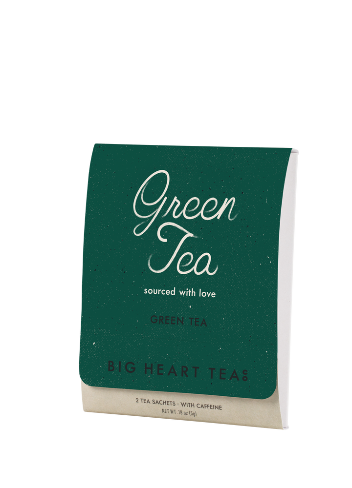 Big Heart Green Tea packets