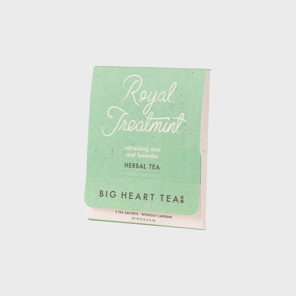 2 teabags, caffeine free, royal treatmint