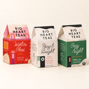 Holiday Host Trio: one ten-count box each of Winter Chai, Rosy & Bright, and Cozy Night