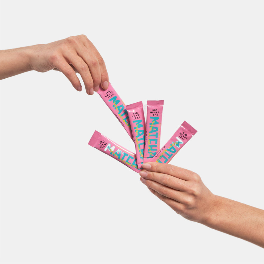 Big Heart Tea Co. Happy Matcha single-serve packets